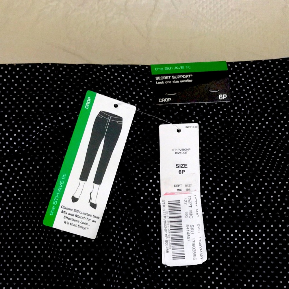 The 5th Ave fit. Investment petites. Crop slacks 6 petite